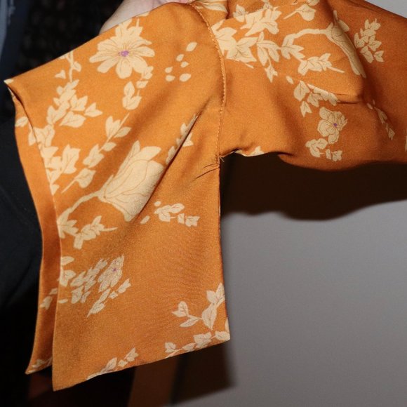 Free People aries long sleeve printed mini dress Size M - Picture 6 of 10